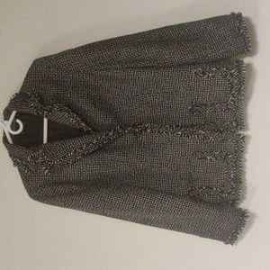 LOVE is Devine frayed blazer jacket 14